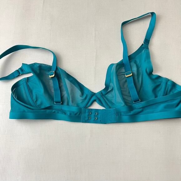 CUUP The Plunge Mesh Bra Underwire Size 36B TEAL - Picture 5 of 7
